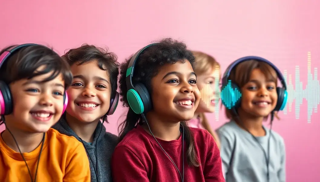 How Music Shapes Your Child's Mood Children enjoying and reacting positively to different types of music.