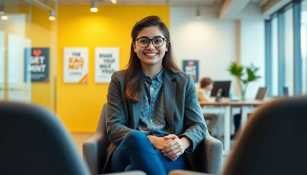 A teen harnessing their inner superhero to prepare confidently for a job interview.